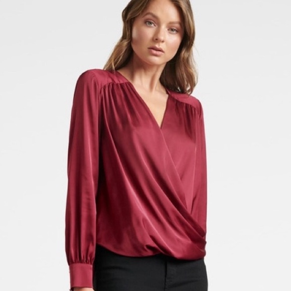 Ever New Sandra Gathered Yoke Wrap Shirt - Picture 1 of 9